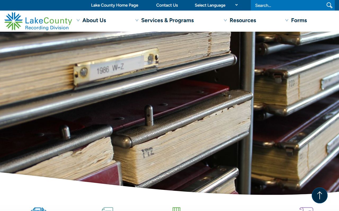 Lake County Recording Division residents directory page