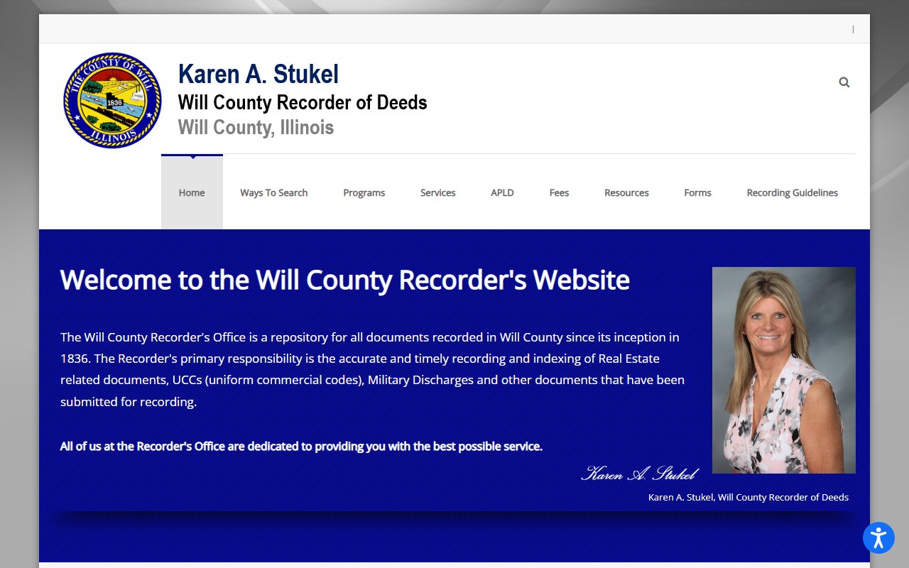Will County Recorder residents directory website