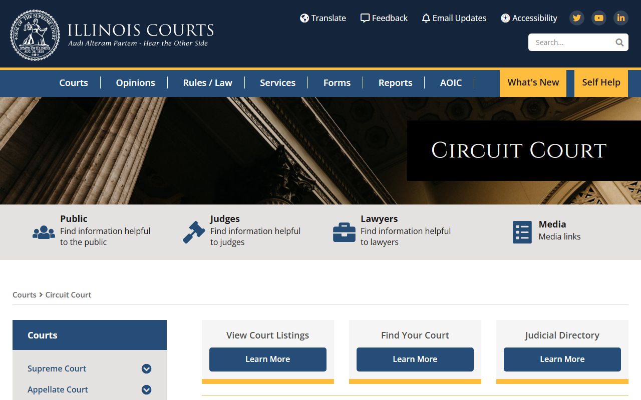 Illinois circuit court directory residents directory lookup